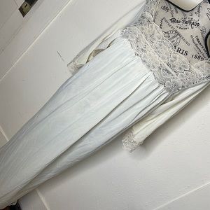 Elegant White Lace Nightgown